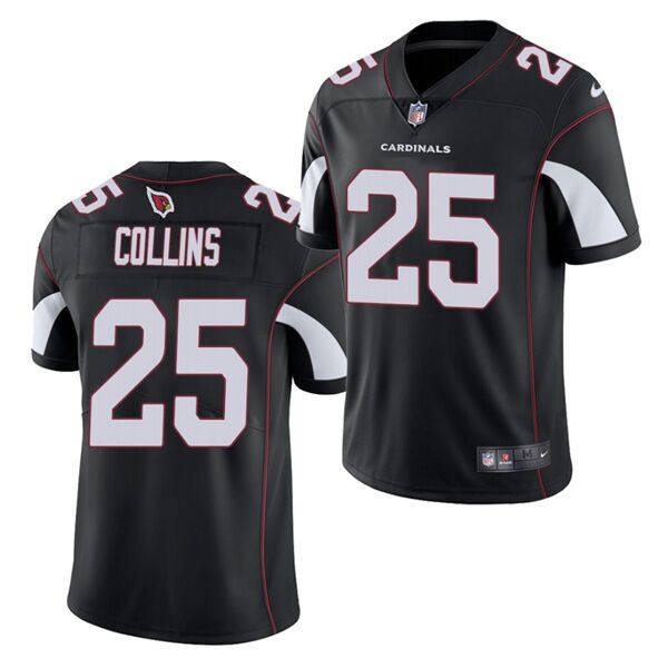 Men's Arizona Cardinals #25 Zaven Collins 2021 Draft Black Vapor Untouchable Limited Stitched Jersey